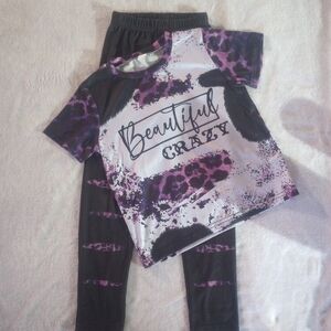 Beautiful Crazy Kids Purple and Black Outfit
